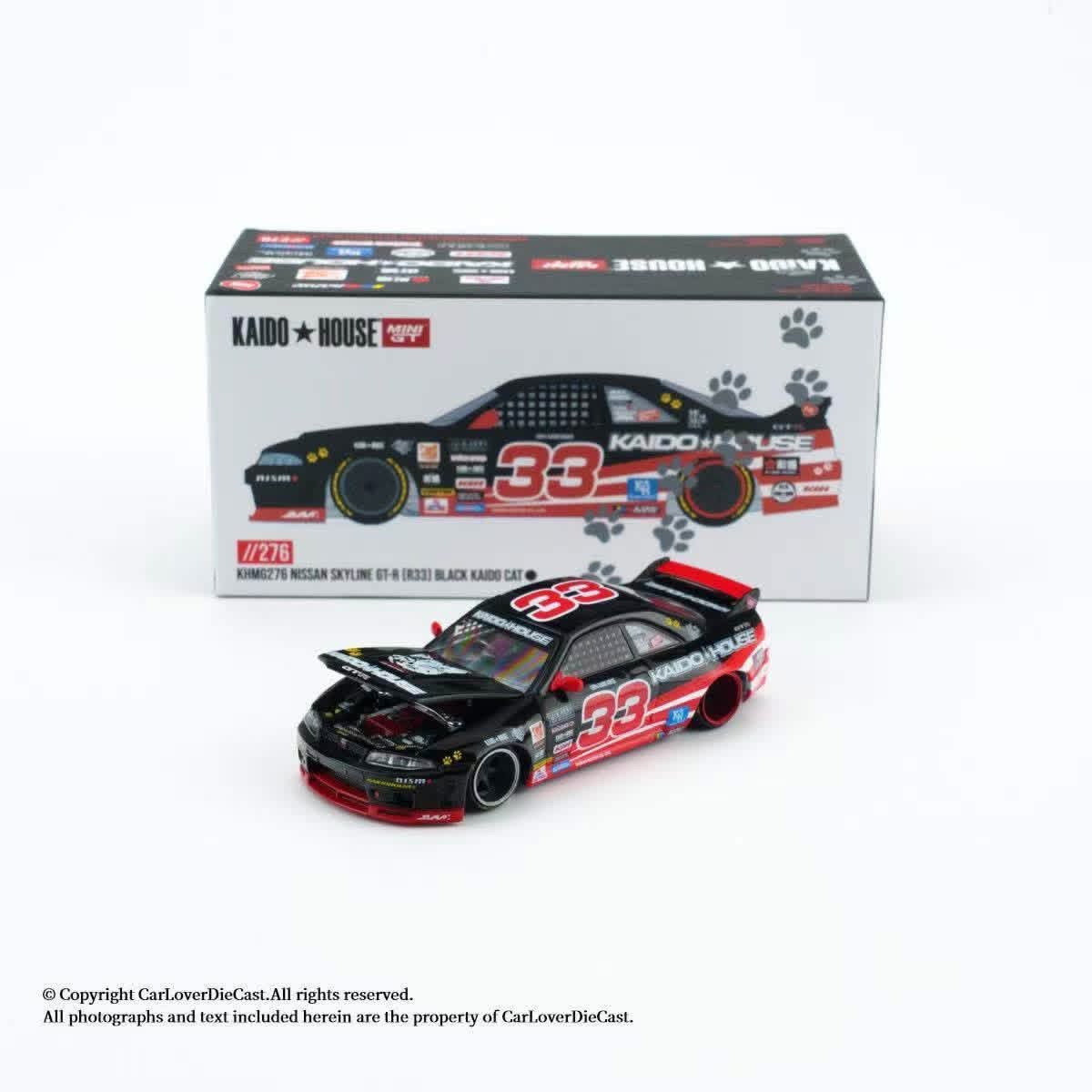 KHMG276 NISSAN SKYLINE GT-R (R33] BLACK KAIDO CAT